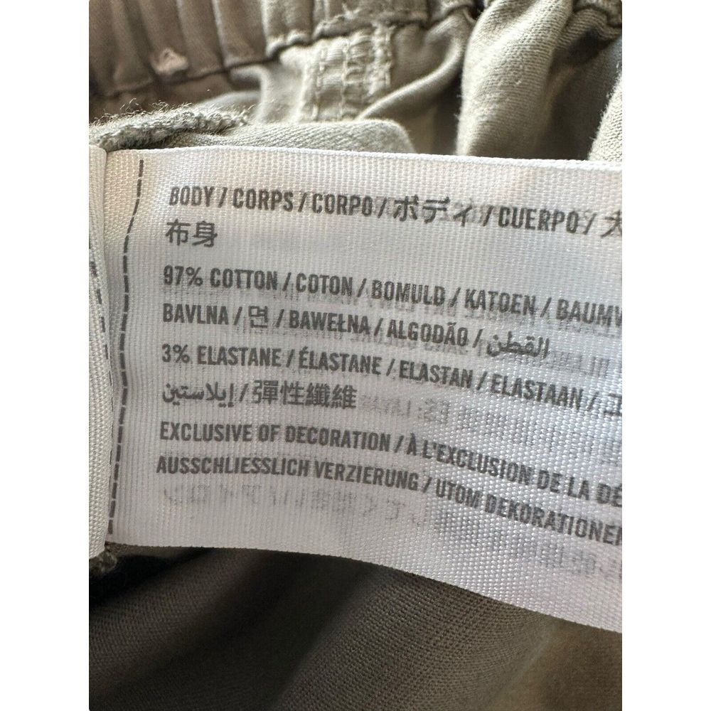 Abercrombie Fitch Large‎ Vol 28 Utility Wide Leg Cargo Pants Army Green #ST1-5 - Picture 7 of 11
